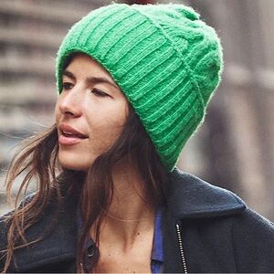 Free People Coastline Green Beanie